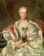 Louis Michel van Loo Portrait of Princess Ekaterina Dmitrievna Golitsyna oil painting reproduction